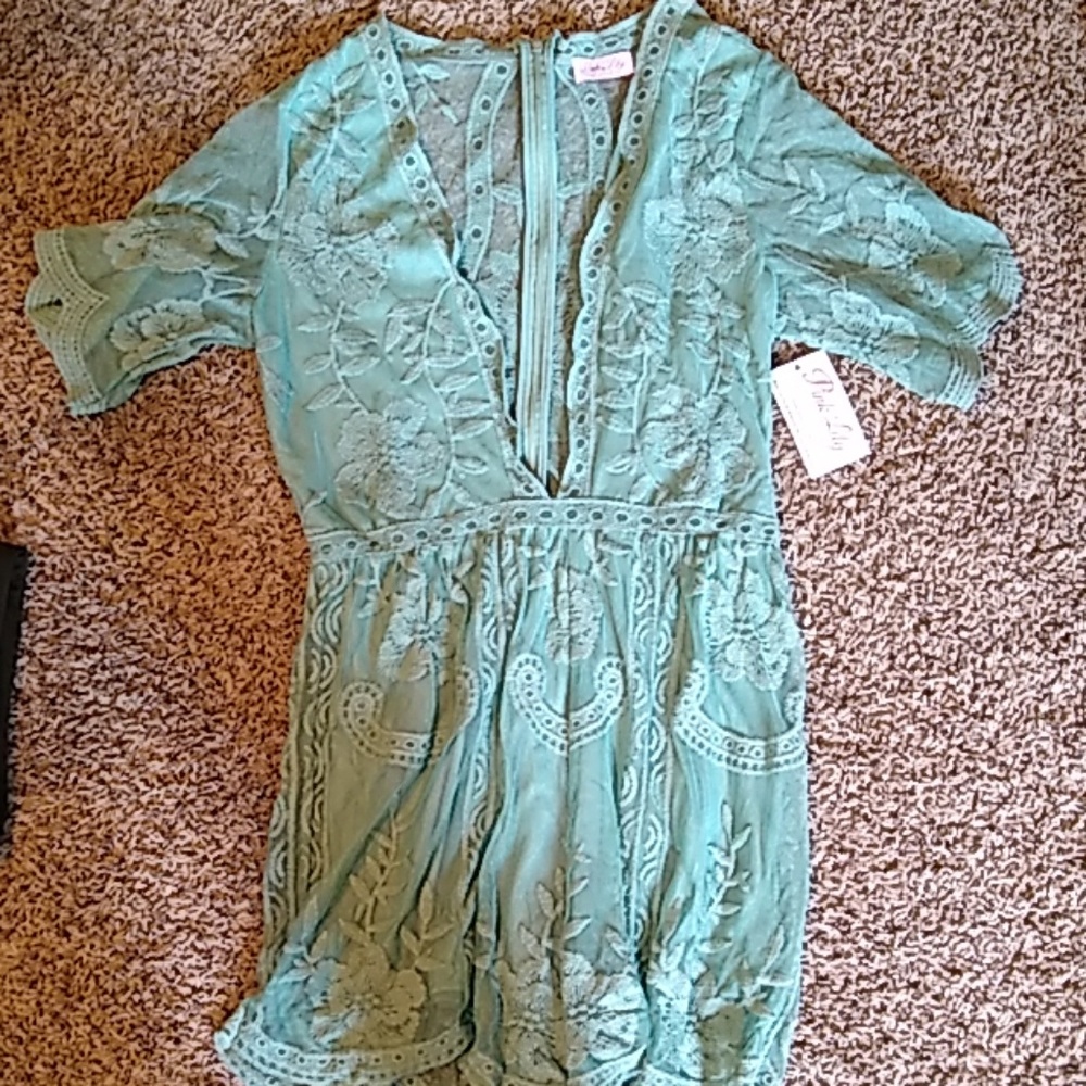 Teal romper